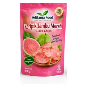 Keripik Jambu Merah Adifama Food – Pilihan 50 g, 100 g, 250 g & 500 g