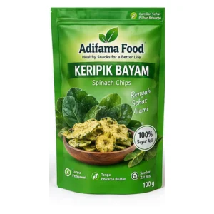 Keripik Bayam Adifama Food – Pilihan 35 g, 50 g, 80 g, 100 g & 200 g
