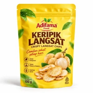 Keripik Langsat Adifama Food – Pilihan 50 g, 100 g, 250 g & 500 g