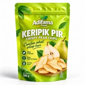 Keripik Pir Adifama Food – Pilihan 50 g, 100 g, 250 g & 500 g