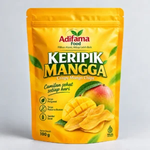 Keripik Mangga Adifama Food – Pilihan 50 g, 100 g, 250 g & 500 g