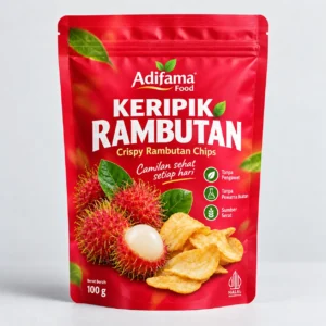 Keripik Rambutan Adifama Food – Pilihan 50 g, 100 g, 250 g & 500 g
