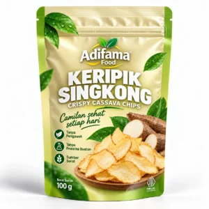 Keripik Singkong Adifama Food – Pilihan 100 g, 250 g, 500 g & 1 kg
