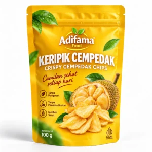 Keripik Cempedak Adifama Food – Pilihan 50 g, 100 g, 150 g, 250 g & 500 g