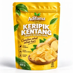 Keripik Kentang Adifama Food – Pilihan 100 g, 250 g, 500 g & 1 kg