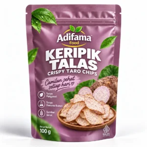 Keripik Talas Adifama Food – Pilihan 100 g, 250 g, 500 g & 1 kg